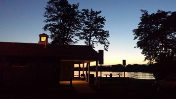 Sandy Beach at Night