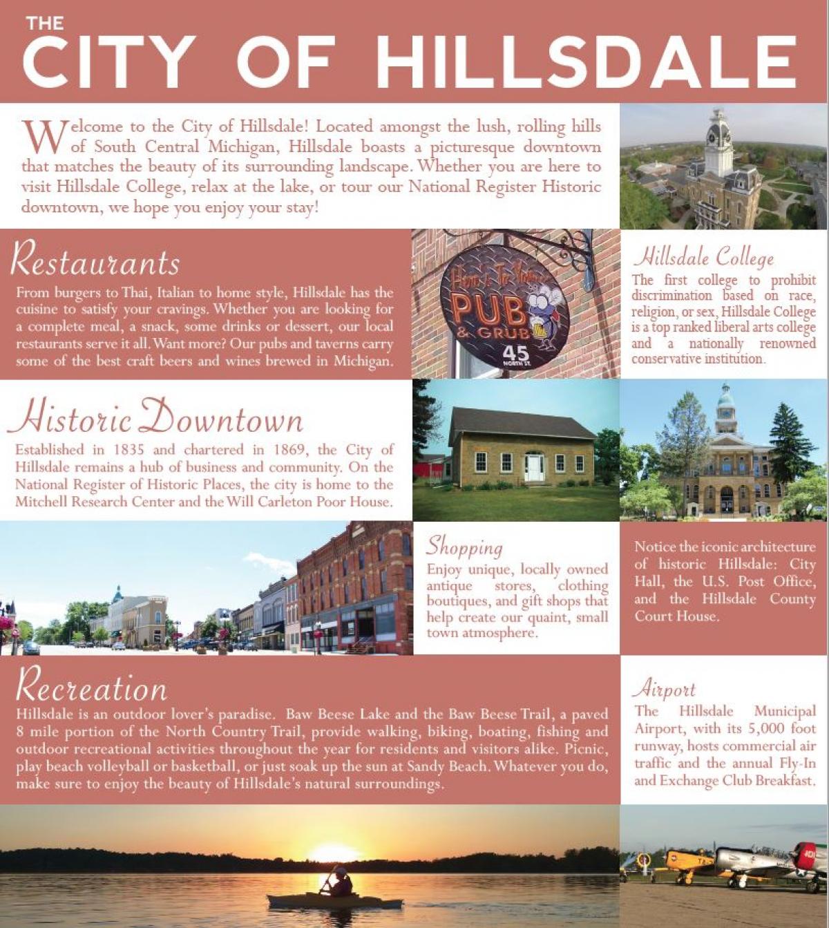 Welcome to the City of Hillsdale
